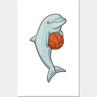 Dolphin at Basketball Sports Posters and Art